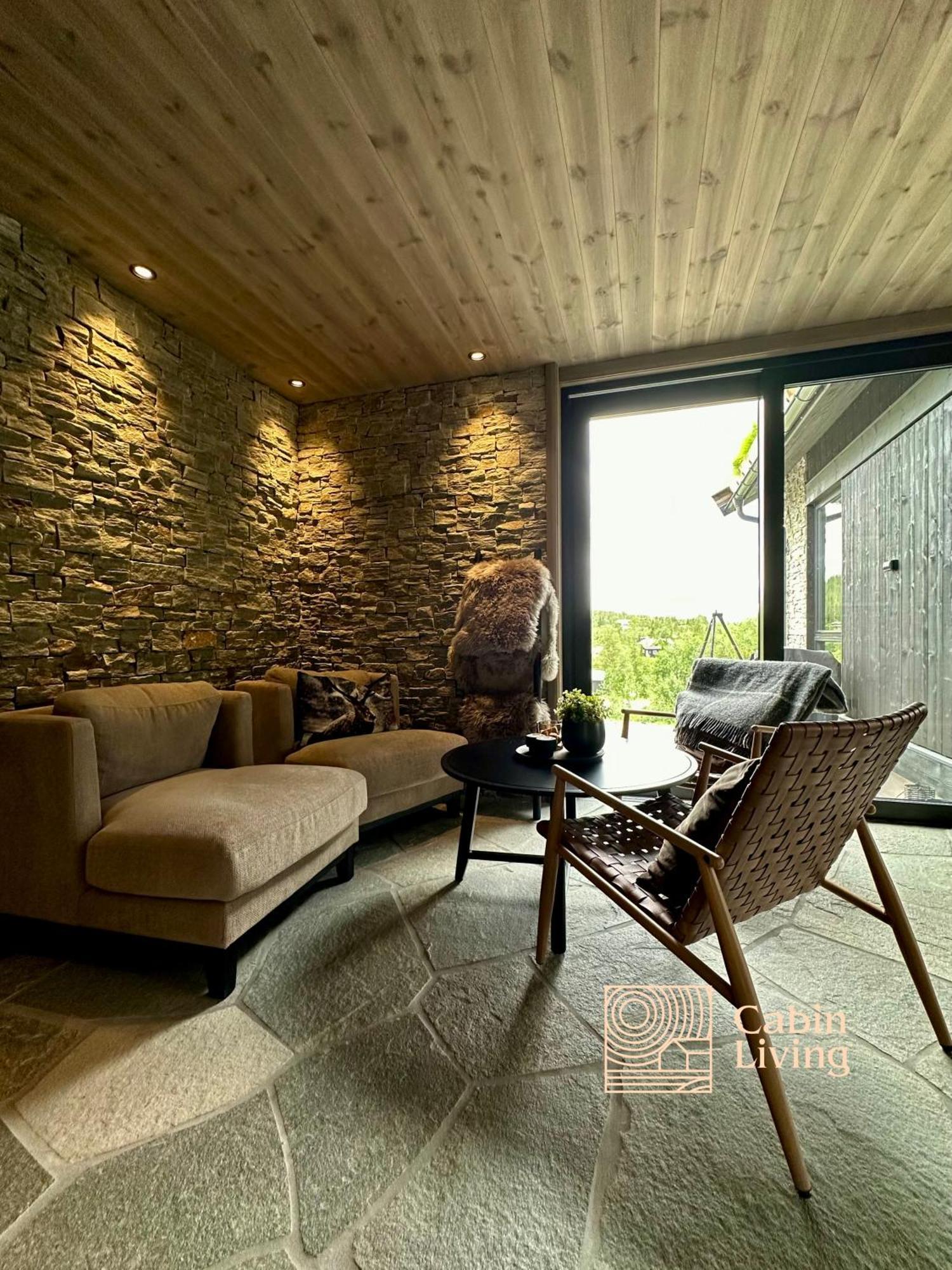 Brand New Cabin On The Sunny Side Of Gaustatoppen With A Great View Tuddal Ngoại thất bức ảnh